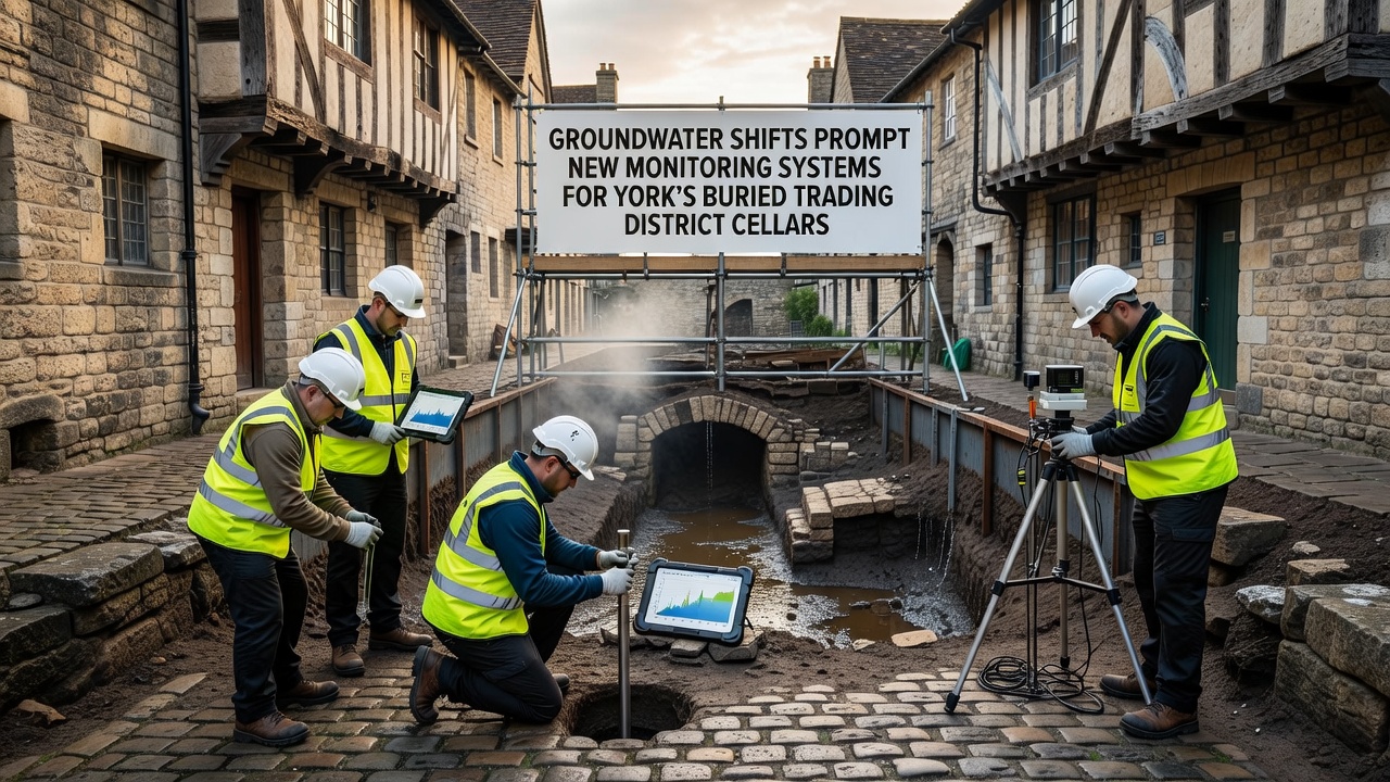 Groundwater Shifts Prompt New Monitoring Systems for York's Buried Trading District Cellars